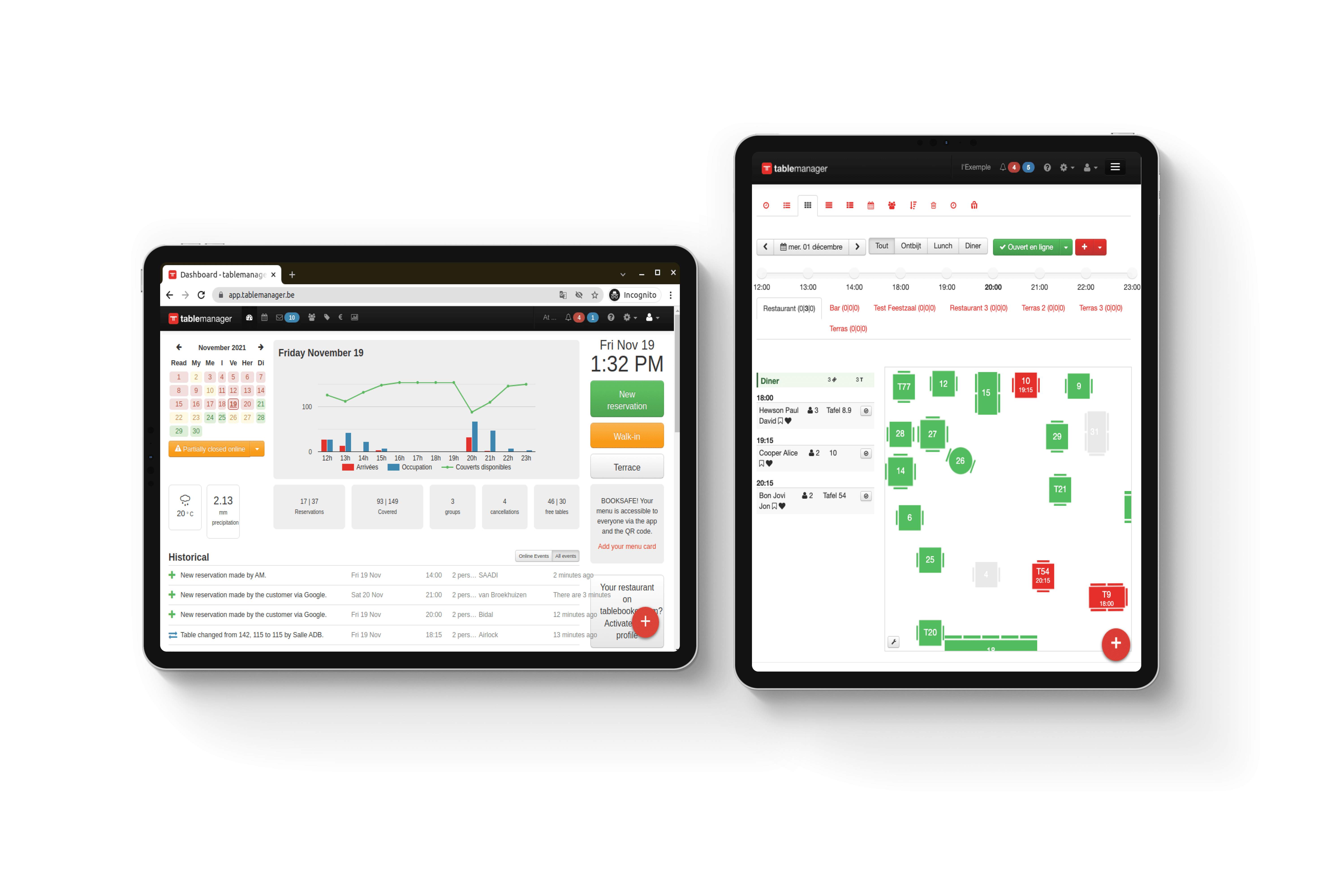 Table management software